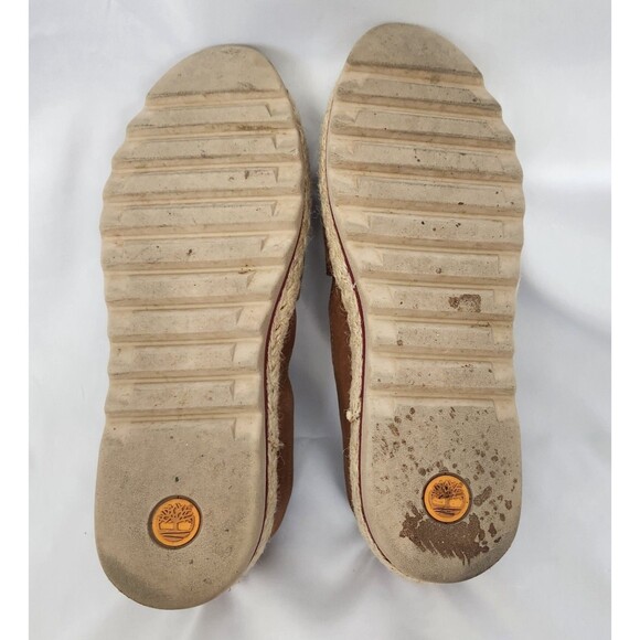 Timberland Womens Barcelona Bay Brown Red Slip Ons - Size 8.5 - Picture 6 of 7